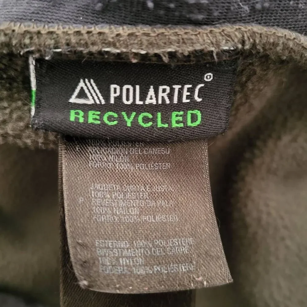 The North Face Denali PolarTec Boys Size Large Jacket Blue Green Zip Front